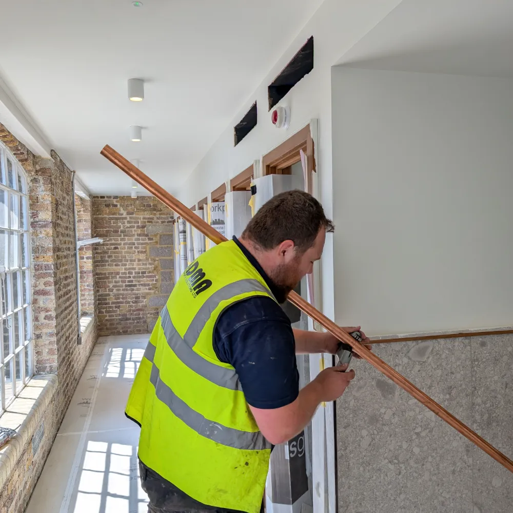 DMA Carrying Pipework in Office Building