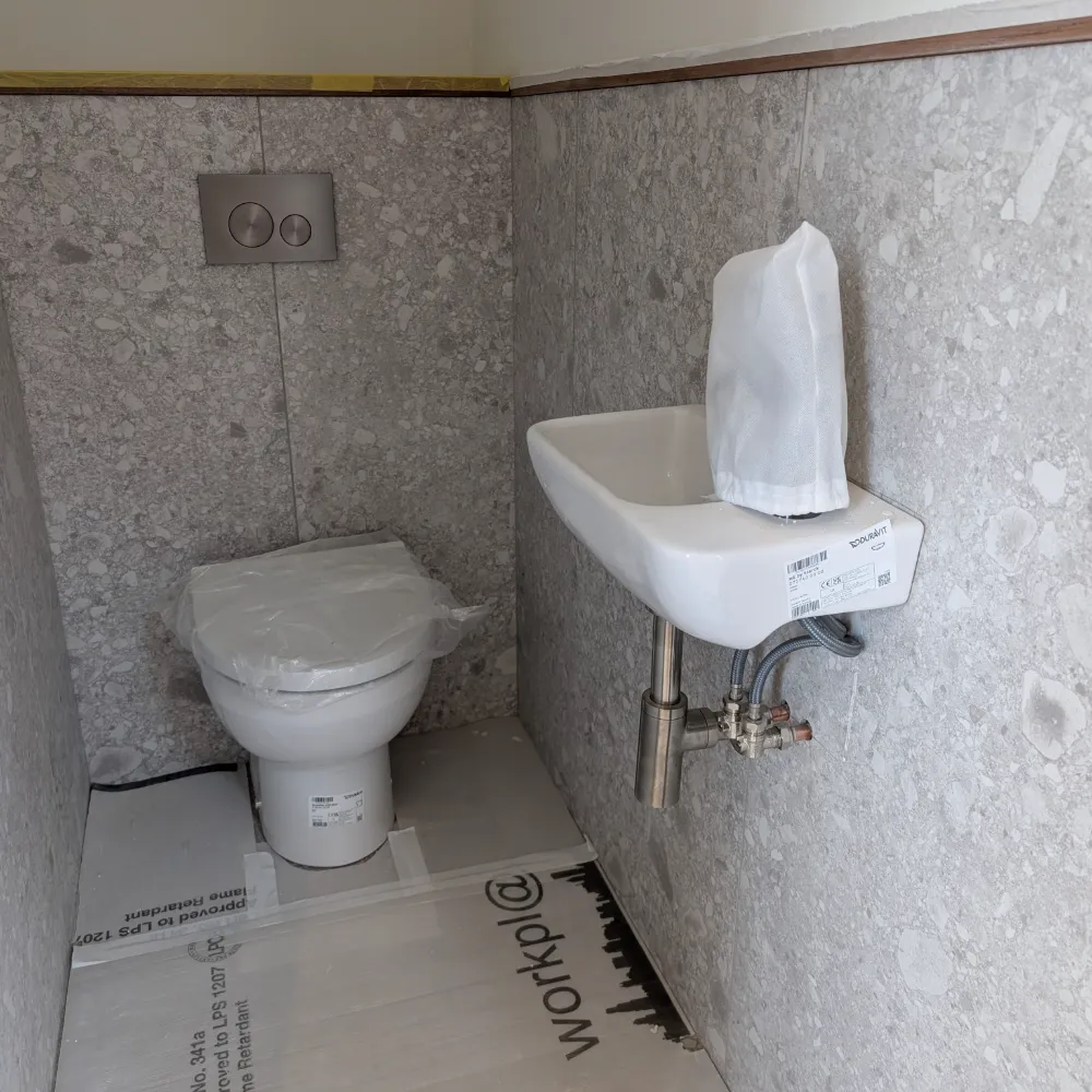 New Toilets in an Office in London