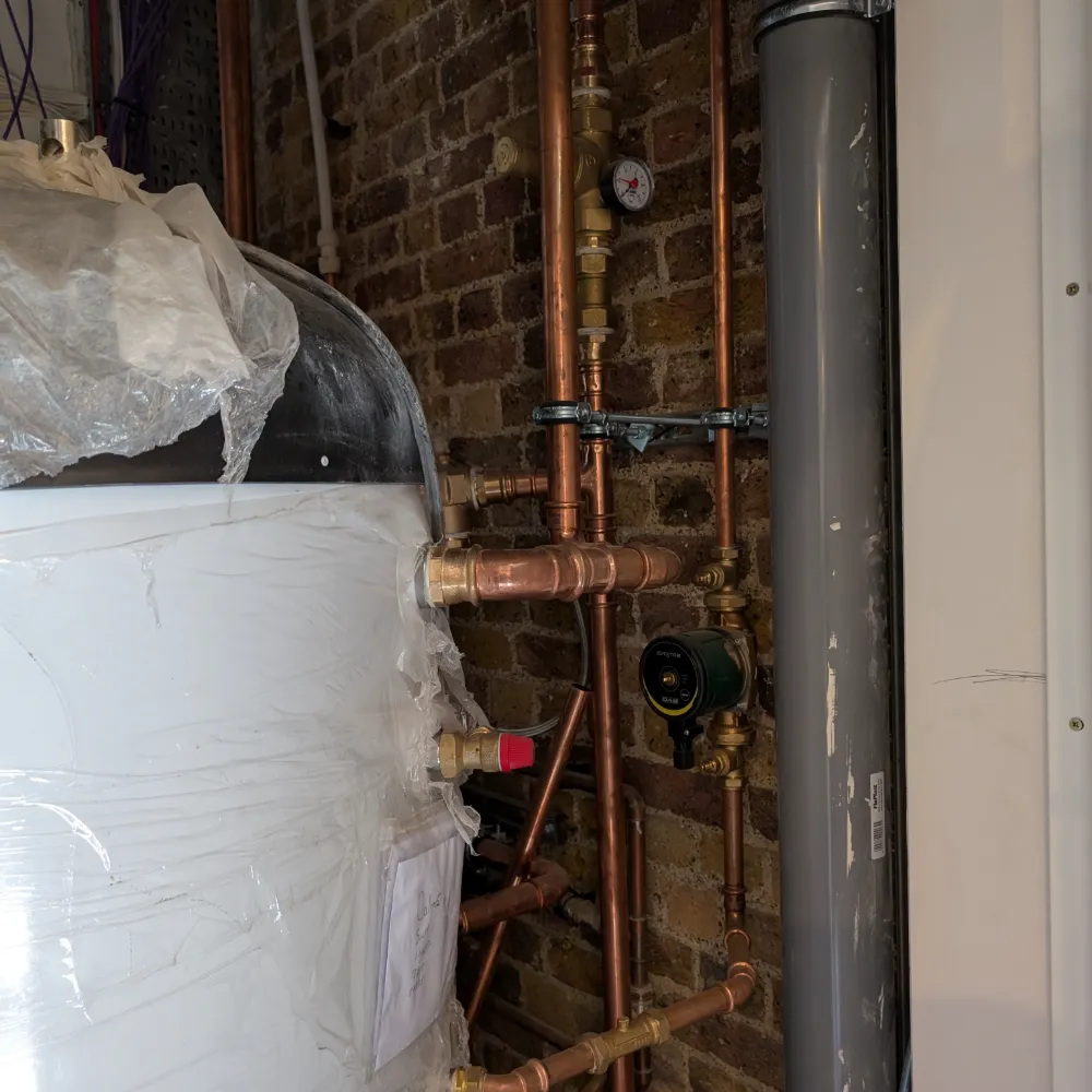 Hot Water Cylinder Pipework