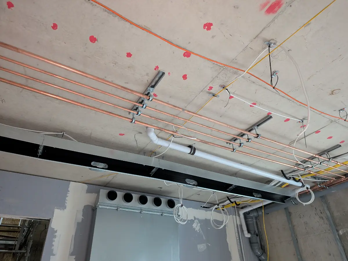 Ceiling Pipework Wimbledon Development
