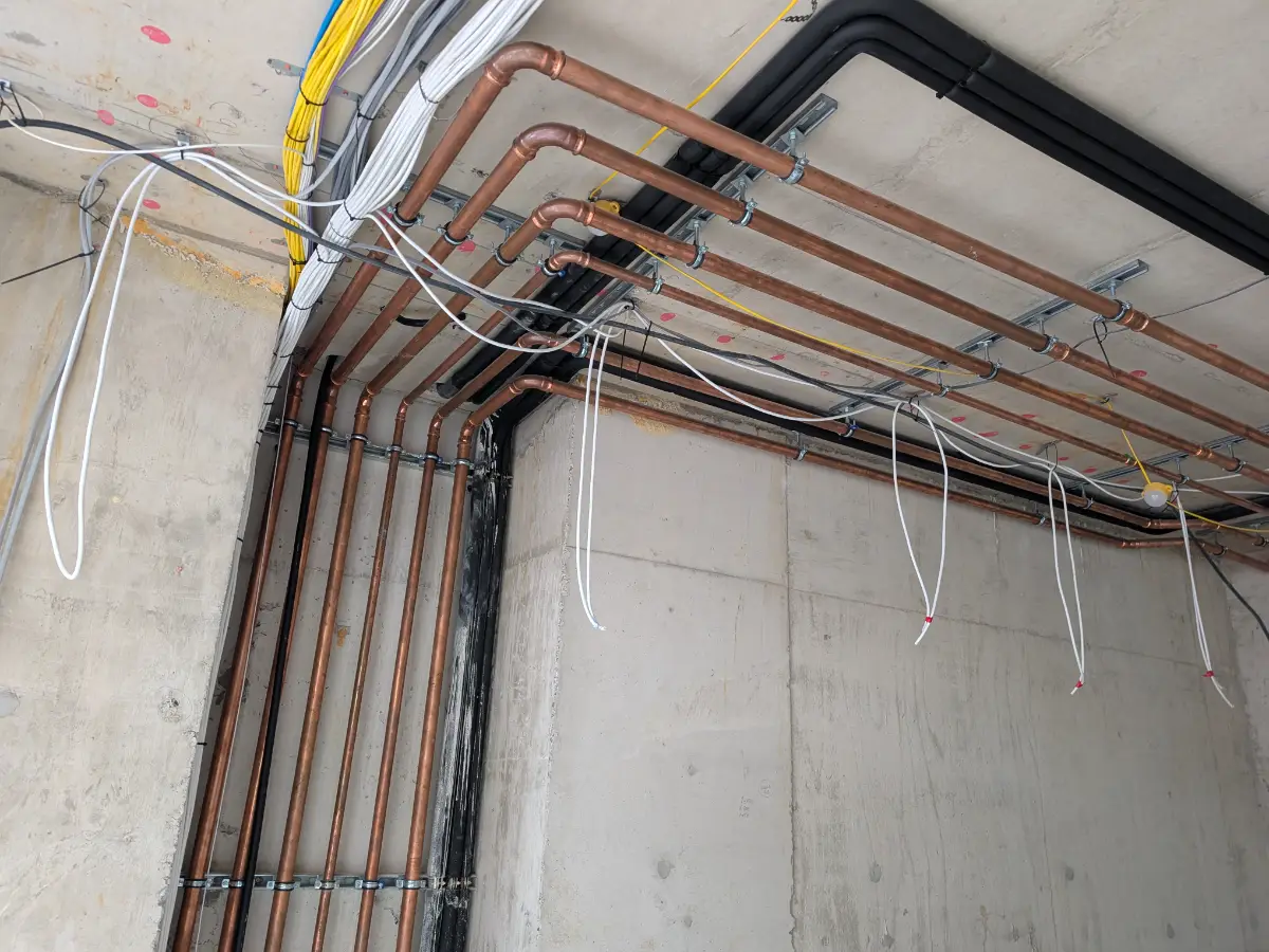 Copper Pipework Wimbledon Development
