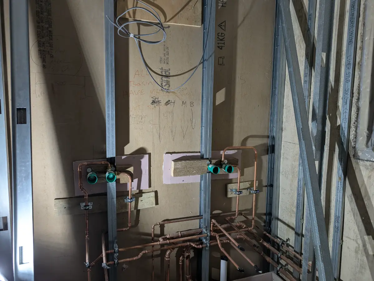 Installed Copper Pipework Wimbledon Development