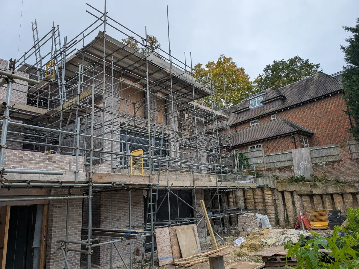 Wimbledon Development Basement Exterior Site Entrance