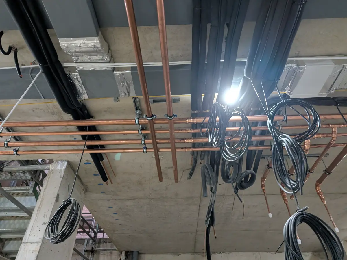 Wimbledon Development Basement Pipework