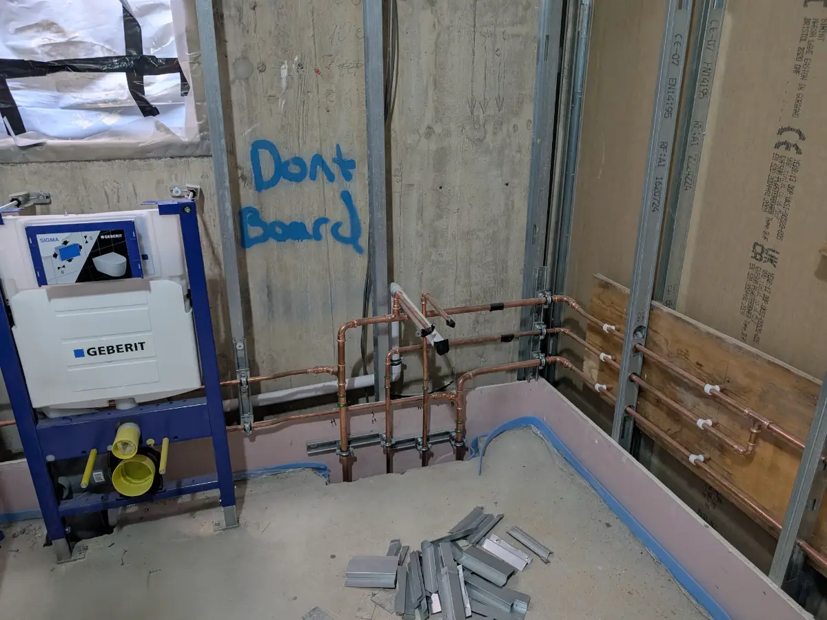Wimbledon Development Bathroom Pipework
