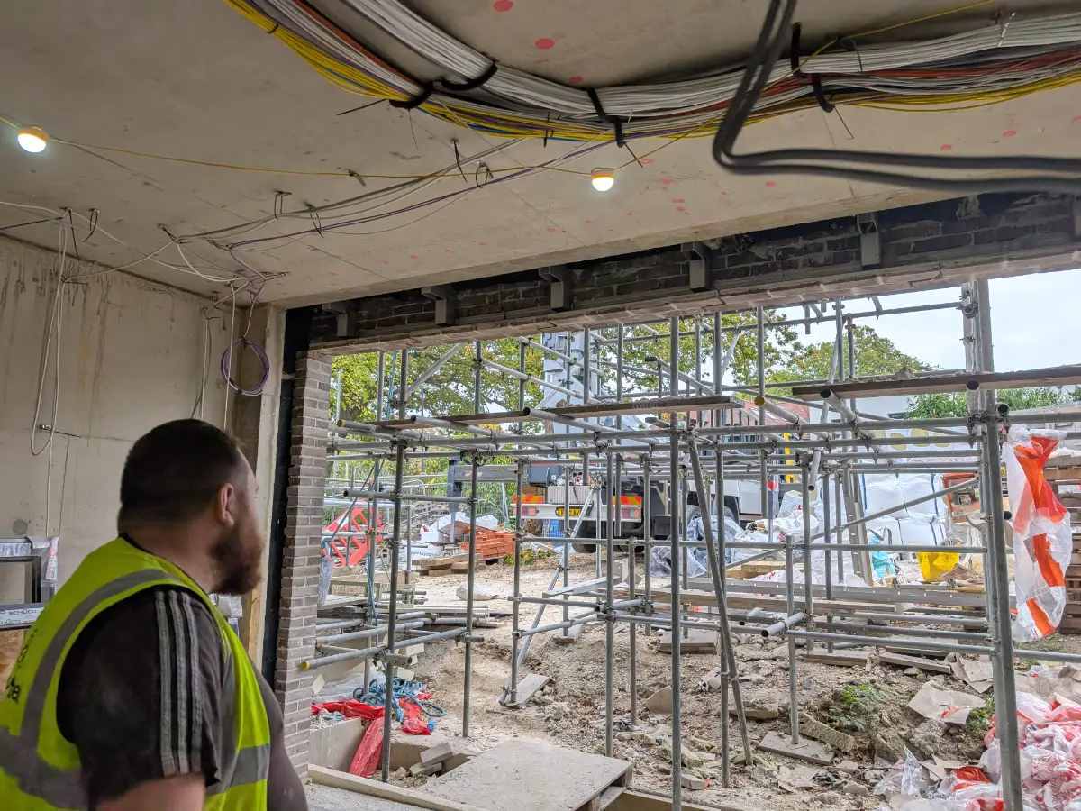 Wimbledon Development DMA Plumbing Contractor On Site