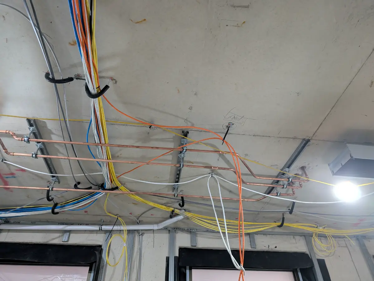 Wimbledon Development Pipework and Cabling