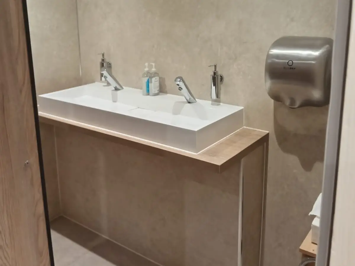 commercial toilet block renovation in poole, dorset