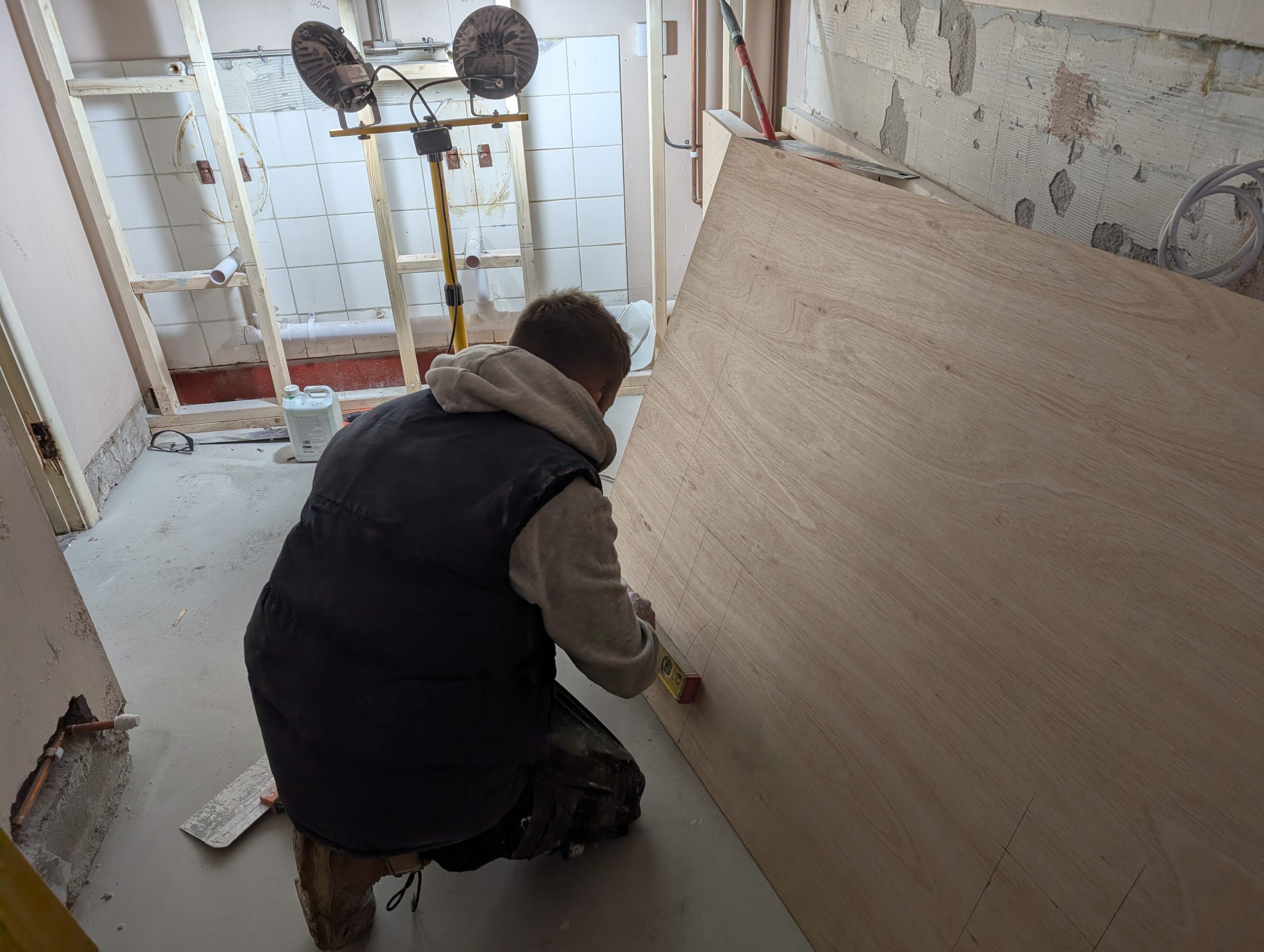 commercial toilet block renovation in poole, dorset