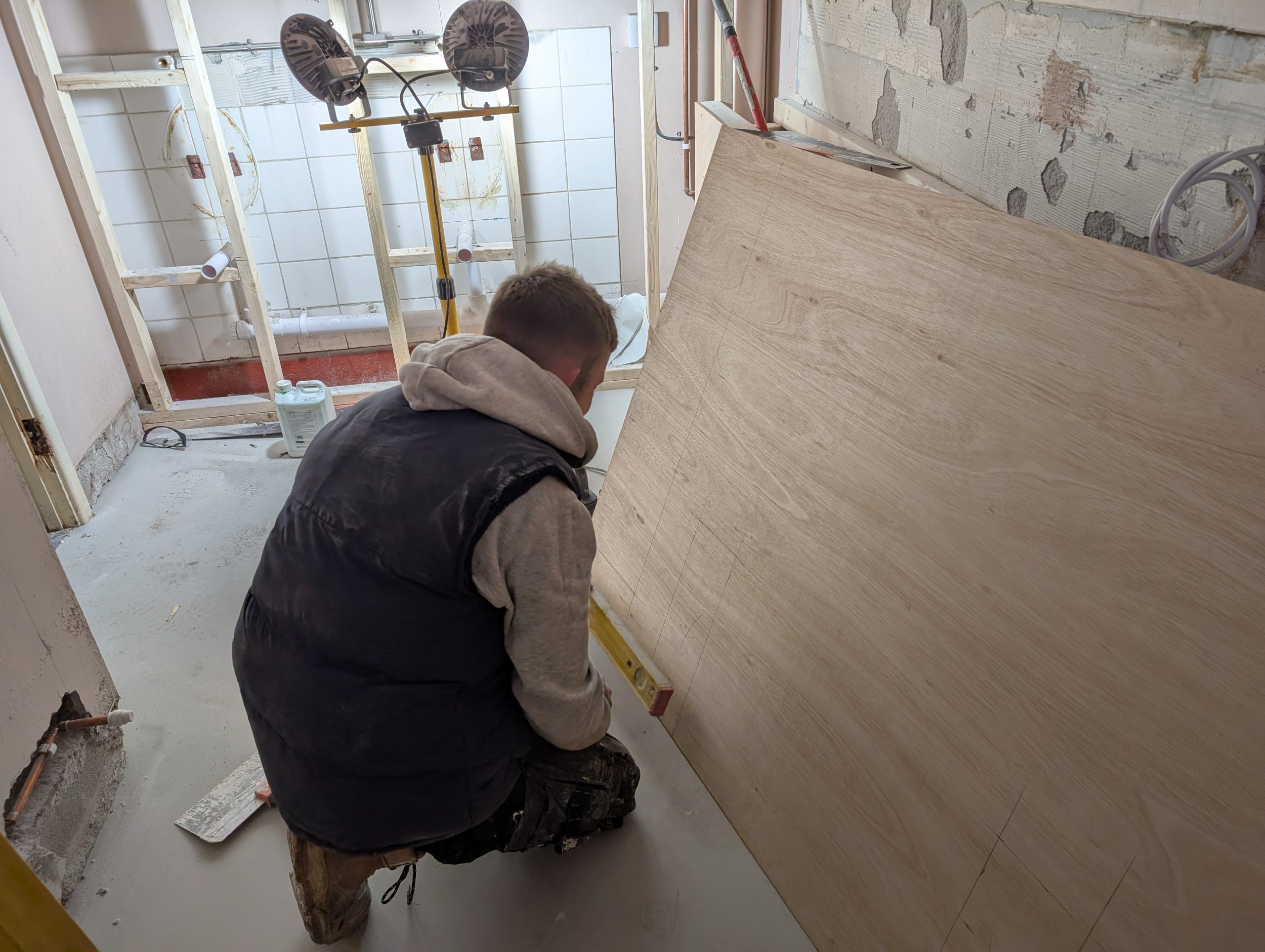 commercial toilet block renovation in poole, dorset